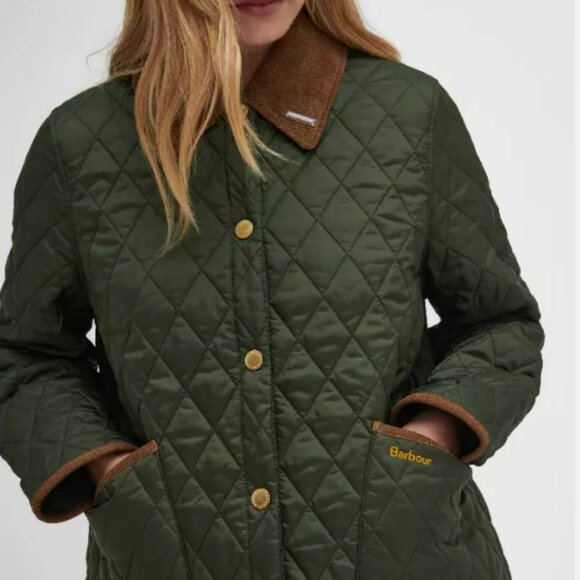 Olive ~ Barbour 30th Anniversary Cropped Liddesdale Jacket MSRP$330 British Chic - Picture 3 of 16